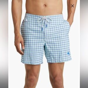 NWT XXL Tommy Bahama Rialto Riviera Check Swim Trunks Vacation Swim Summer